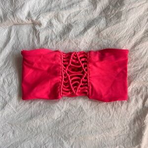 Mikoh Macramé Bandeau Bikini Top